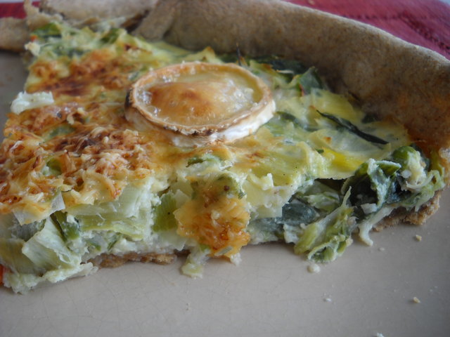 quiche au poireau et chèvre