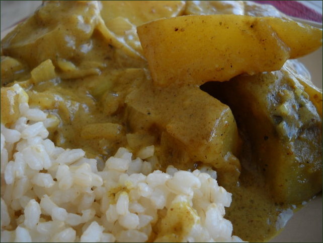 Curry Coco Aux Deux Patates Vegecarib