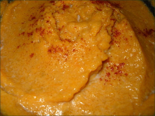 Purée de giraumon épicée