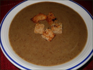 soupe de lentille au gingembre