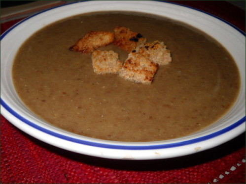 soupe de lentille au gingembre