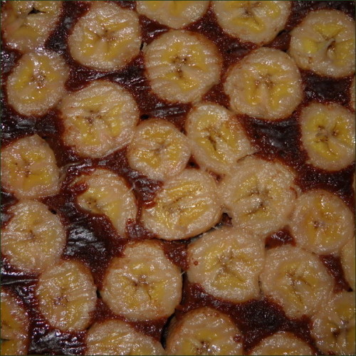 Gâteau banane chocolat.