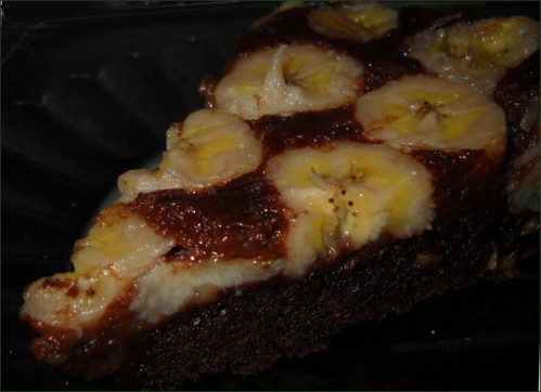 Gâteau banane chocolat.