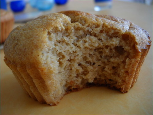 Muffins à l'okara au miel