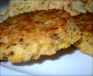 Galettes de flocons de pois chiches et de riz vegecarib861