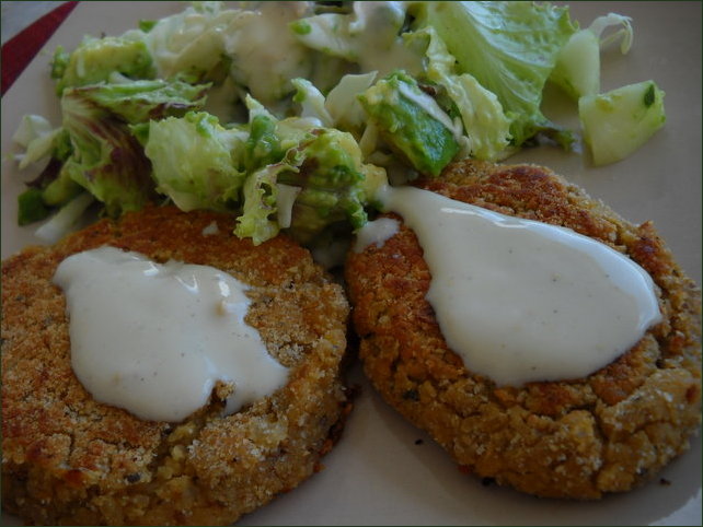 Croquettes de lentilles corail au sésame