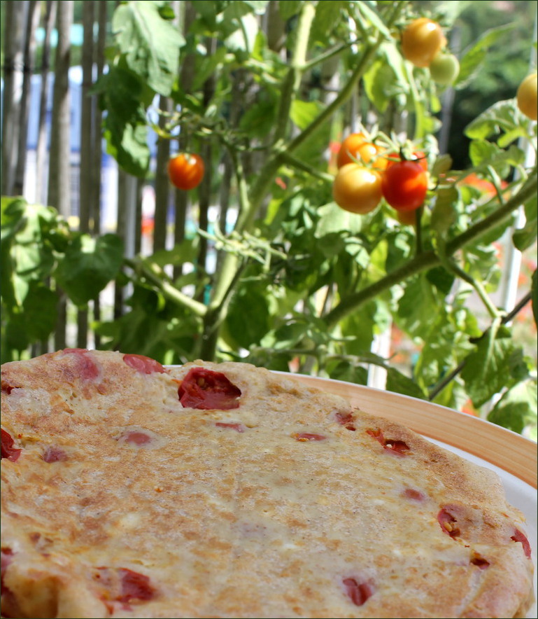 clafoutis tomates cerises chevre